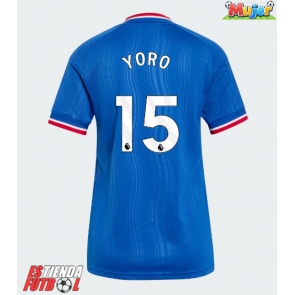 Manchester United Leny Yoro #15 Segunda Equipación Mujer 2026-27 Manga Corta